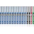 Pilot V5 Roller Ball Pen Pack of 20 (16 Blue, 2 Black, 1 Red, 1 Green)