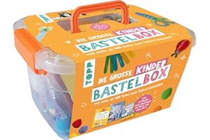 Frech Die große Kinderbastelbox. Inkl.3 eBooks zum downloaden. Mit Material und Anleitungen für lustige Bastelprojekte, Yellow