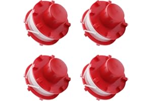 GNXfixt 4 bobine di filo per tagliaerba Einhell GE-CT 36/30 Li E Solo, AGILLO 36/255 BL, AGILLO 18/200, lunghezza 8 m, in nylon, diametro 2 mm