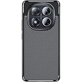 Coverzone Xiaomi Redmi Note 14 Pro Plus ile Uyumlu Silikon Kılıf TPU Negro Silikon Ultra Slim Fit Kılıf Siyah Karbon Delux Kı