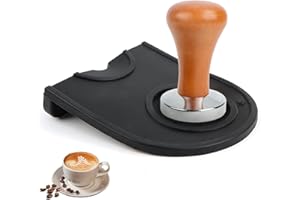 Feirdhoo Set di 2 tamper per caffè da 51 mm, con tappetino per caffè e caffè, in acciaio inox, per utensili da barista, casa, cucina, bar, caffetteria