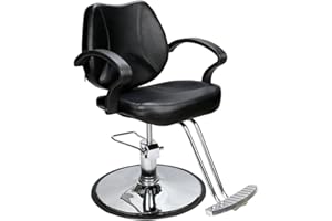 ‎BARBERPUB Barberpub Friseurstuhl Friseursessel Bedienungsstuhl Friseureinrichtung Hydraulisch Stuhl 2057BK