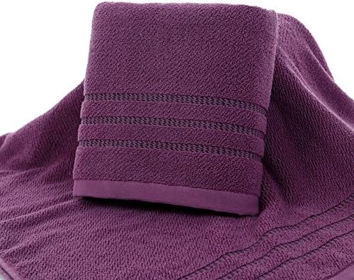 DANCICI Big Bath Towel Cotton Adult Thicker Female Male Water Thicker Plain Loan Bath Bath Towel Cotton Large Towel, Purple