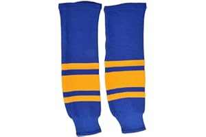Sherwood Unisex Kinder Schanner Eishockey brush Sweden Hockeystutzen, Blau/Gelb, Bambini EU