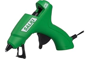 SALKI | Pistolet à Colle 40W | Applicateur de Silicone Chaude avec Support et Système de Confort