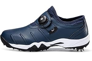 Ybberik Waterproof Golf Shoes with Spikes for Women and Girls, Lightweight and Anti-Skid Golf Shoes for Ladies