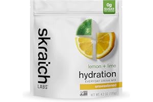 Skratch Labs Everyday Drink Mix Powder | 120g Sport Drink Mix | Electrolytes Powder Exercise, Endurance, Performance | Lemon Lime Unsweetened | Non-GMO, Vegan