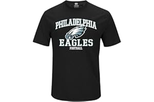 Camiseta Majestic Greatness de los Philadelphia Eagles, color negro