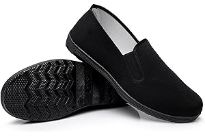 WZNKXFC Zapatos de Tai Chi Kung Fu Calzado de Tela para Artes Marciales Tradicionales Chinas Zapatos de Lona para Hombres y Mujeres