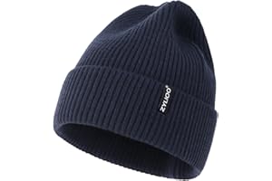 Zylioo XS/S/M/XL/XXL/3XL czapka z dzianiny na dużą głowę, czapka zimowa beanie z daszkiem, bardzo duża, zimowa, ciepła dzianinowa czapka do zegarka