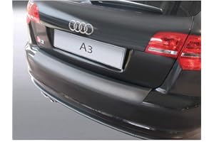 RGM ABS Rear Bumper Protector Compatible with Audi A3 8P Sportback 2008-2012 Black