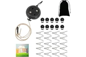 Umllpet Wäscheleine Camping, 10M Tragbare Einziehbare Wäscheleine Ausziehbare Wäscheleine Outdoor Reise Rutschfeste Wäscheleine Outdoor Wäscheschnur Wäscheständer für Badezimmer Garten Camping Zubehör