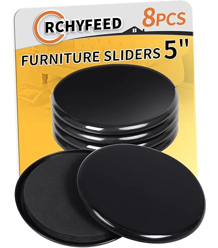 4x PTFE Teflon Furniture Gliders – Sliding Feet For Sofa, Chair, Table, Easy Move On Floors, Made In Germany