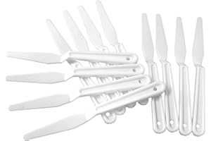 Major Brushes Class Pack of 12 Cranked Palette Knives