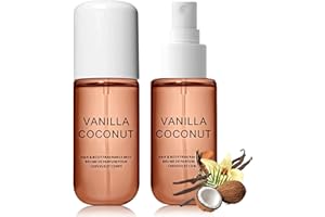 AURAANGE 1Pcs Coconut Vanilla Hair Perfume and Body Spray for Women - All-Day Light Fragrance Mist for Hair & Skin - Concentrated Body Spray with Essential Oils