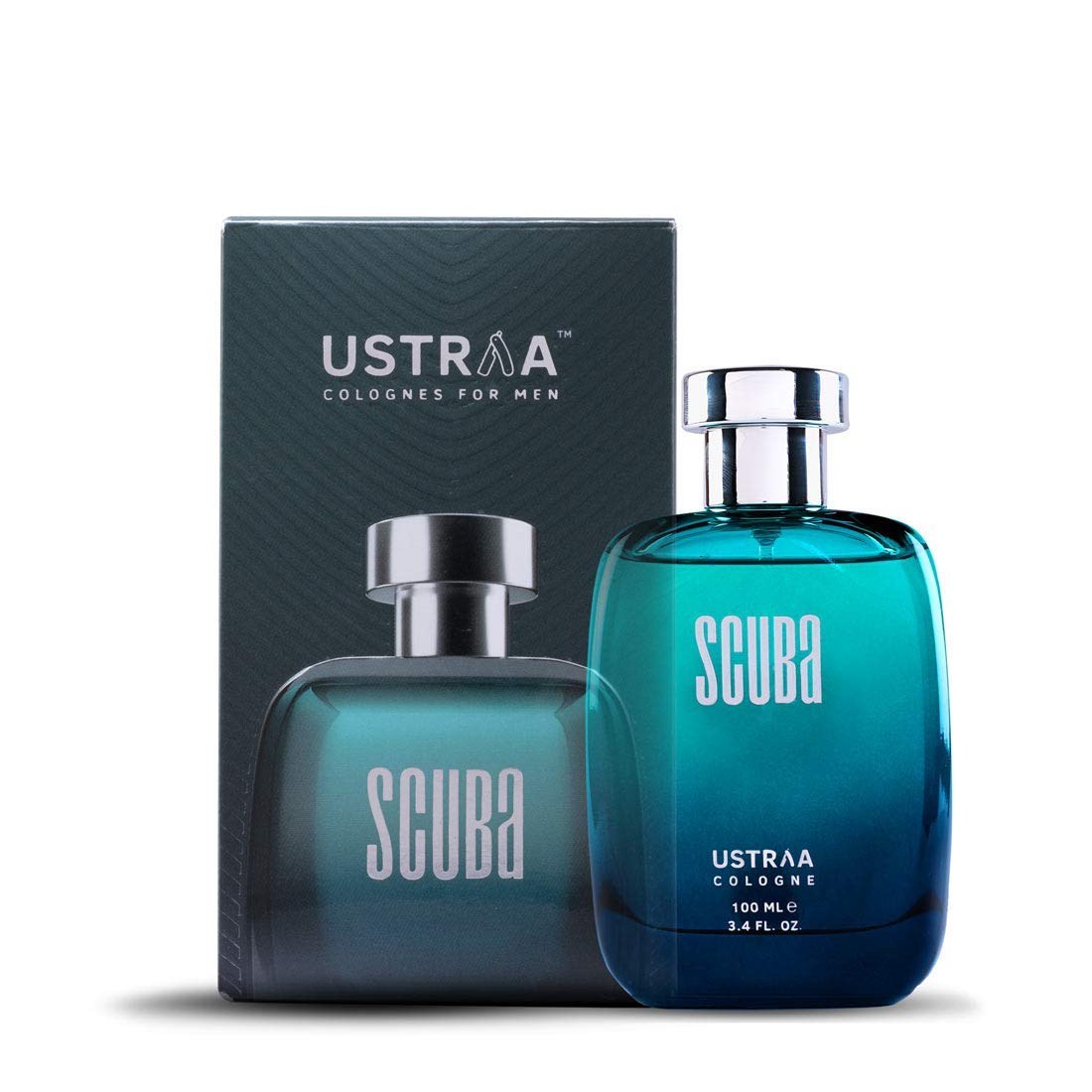 Ustraa Scuba Cologne - 100ml - Perfume for Men | With lively, spicy and deep aquatic notes | Ideal for day occasions | Long-l