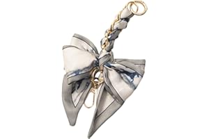 XINGSHUNFU Bow Ribbon Bag Extender Kette für Frauen Handtaschen, Geldbörse Kette Extender Crossbody Bag Dekoration Zubehör(grau)