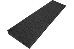 LIEKUMM Rubber Threshold Ramp 4.5 cm Height, 650 kg Capacity Wheelchair Ramps for Doorways, Non-Slip Ramps for Mobility Scooters, Motorcycles, Doorways, Steps, Kerbs, Polaris Pattern Design