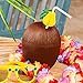 Produktbild German Trendseller® - 8 x Kokusnuss Becher  Aloha  Hawaii Party  Palma Cocktail  Pina Colada  Trinkbecher für Partys 