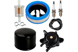 JJDD Carkio Filtre à air, Filtre à Carburant, Pompe à Huile, Collier de Serrage pour Briggs & Stratton Vanguard V-Twin 12,5–21 CV