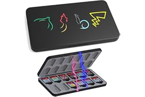 Glowiibo Boîte de Rangement pour Jeux Nintendo Switch 2 ou Switch 1. Étui à Fermeture magnétique.