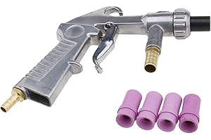 Create idea 8 en 1 Sableuse à Air Soufflage de Sable Pistolet à air Comprimé Sableuses 4.5mm / 5mm / 6mm / 7mm Embouts de Buse en Céramique kit