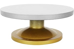 Ftory Plato Giratorio de cerámica, máquina de cerámica de Metal, Rueda de cerámica, Mesa giratoria, Plato Giratorio, Escultura de Modelado de Arcilla(Sliver-01)