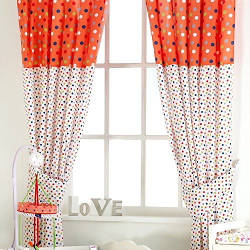 Red Kite Cotton Tail And Friends And Friends Tab Top Curtains
