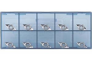 CDBP Hårdmetallskär för aluminium DCGT21.51/DCGT070204-LH för svarvning skärverktyg 10 st (DCGT070204-LH)