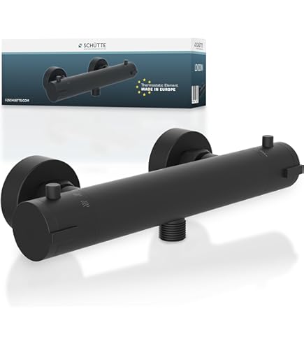 Robinet De Lavabo Schütte Denver Noir Mat - Mitigeur Monocommande Avec Bonde Push-pop Up - Salle De Bain Design