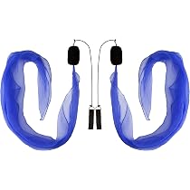Poi Ball Danse Balles Danse Du Ventre Hitopin 2PCS - Voile Soie 200x80cm - Spectacles, Fêtes, Danse Orientale Balles Poi Voile Soie 200cm Danse Orientale