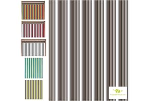 MadeInNature Tenda porta con cordino in plastica alta qualità, interni-esterni, 90x220 cm, diversi modelli a scelta (talpa scura, bianco)