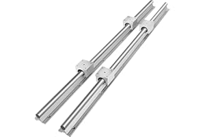 VEVOR SBR16 binari di guida lineari 1500 mm 2 binari lineari 1500 m 4 pezzi blocco cuscinetto SBR16UU Kit di scorrimento del cuscinetto lineare per macchine automatizzate CNC fresatrici torni