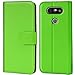 Produktbild Conie Handyhülle für LG G5, Bookstyle Klappetui, Tasche aus PU Leder, Booklet Flip Hülle Grün