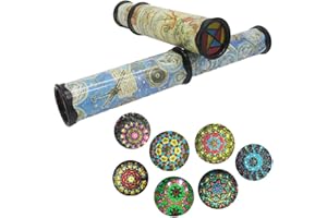 walenbily Caleidoscopi, Caleidoscopio Mondo Classico Giocattolo Educativo Bambini Caleidoscopi Pedagogici Girevole Estensibile per Bambini