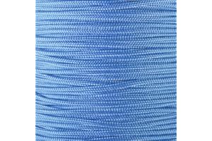 West Coast Paracord Paracorde 425 (3 mm) – 100 % nylon – Pour tactique, artisanat, survie, usage général (bleu clair, 7,6 m)