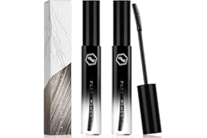 ALIIP 2PCS Bâtons de Finition, Mascara pour Cheveux Cassés, 18ML Bâton Finition pour Cheveux, Hair Finishing Cream Stick, Transparent, Contrôler Les Frisottis, Non Grasses et Non Collantes, Noir