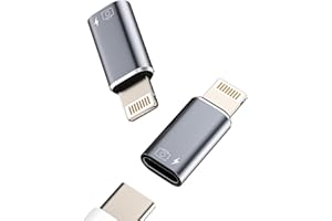 KEFIANY OTG Adaptador para iPhone(2 unidades) USB C tuerca a Lightning macho lector de tarjetas conector de carga para teclados tipo C cámara lector de tarjetas ratón Flash Drive accesorios compatibles para