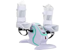 DZTBX Fitness Motorised Pedal Exerciser Electric Mini Exercise Bike,Portable Home Office Leg Arm Foot Cycle Bike with LCD Display Mini Cycling Trainer Stationary Exercise Leg Peddler