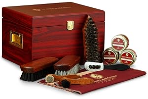 LANGER & MESSMER EXKLUSIVE SCHUHMODE HEIDELBERG Langer & Messmer boîte cirage pour des chaussures München en bois