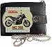 Produktbild HONDA NC 750 grau Bild auf KLASSEK Marken RFID Herren Geldbörse Portemonnaie Echtes Leder mit Kette Motorrad Bike Zubehör Geschenk mit Metall Box NICHT OFFIZIELLE HONDA Produkte