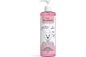 Shampoodle Puppy & Dog Shampoo + Conditioner 500ml - Gentle for Sensitive Skin - pH Balanced & Hypoallergenic with Aloe Vera - 2 in 1 Pet Grooming Shampoo for Smelly Dogs - Dreamy Marshmallow