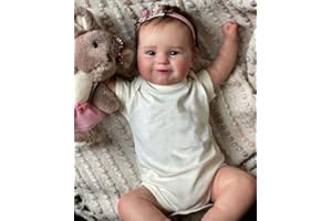 Pinky Reborn 50CM Full Body Silicone Soft Vinyl Dolls Waterproof Reborn Baby Doll Realistic Newborn Baby Dolls for Kids Age3+