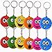 Produktbild TE-Trend 12 Stück Schlüsselanhänger Anhänger Set Smile Emoji Gesicht Emojicon Deko Kette Ring Keychain Geburtstag Mitgebsel
