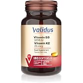 Validus Vitamin D3 + K2 180 Softgel