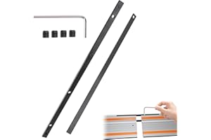 VIERONE 2Pcs Guide Rail Connector for Makita Guide Rail Adapter Connector Kit P-45777 for Makita Rail Saw Long Cuts Compatible with Festool Curtain Track Accessories for Bosch and DeWALT