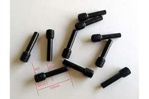 CrazyRacer 10pcs Hard Steel M3 x 3 x 10 x 2 Driveshafts Screw Pins for RC Car Upgrade Parts