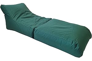 HH Home Hut Beanbag Bed Chair Indoor And Outdoor Extra Large Oversized Gaming Seat XXXL Garden Adult Bedroom Weather Resistant (Waterproof) Racing Green