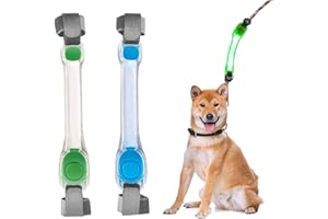 Nizirioo Lot de 2 bandes lumineuses LED rechargeables par USB - Bande lumineuse pour chiens et chats - Facile à attacher
