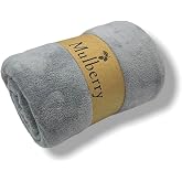Mulberry Wellsoft Battaniye Televizyon Battaniyesi Peluş Polar Battaniye Tek Kişilik 170 * 230-Gri